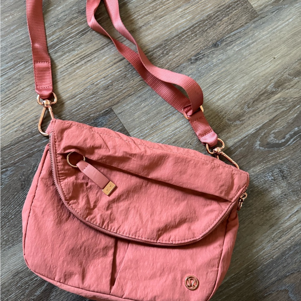 Lululemon coral crossbody bag